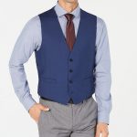 Calvin Klein Men's X-Fit Stretch Solid Suit Vest & Reviews - Vests .