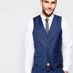 2017 Newest Tailor Made Navy Blue Vests For Men Slim Fit Mens .