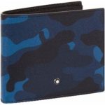 New Bargains on Bifold Leather Camouflage Wallet - Blue .