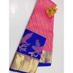 Kanchipuram Silk Wedding / Bridal Sarees with Bird Design Border .
