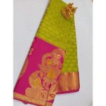 Kanchipuram Silk with Traditional Border Wedding / Bridal Sarees .