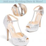 Amazon.com: Bridal Women's Platform High Heel Satin Wedding Shoe .
