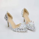 Amazon.com: CJJC Fashion Crystal Wedding Shoes,Women's Oversized .