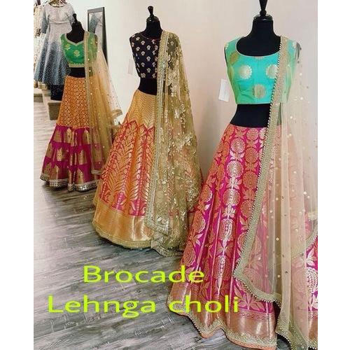 Brocade Party Wear Lehenga Choli, Rs 11000 /piece Pandit G Fabric .
