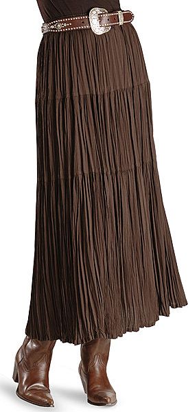 Cattlelac Broomstick Skirt - Brown I love this with the belt and .