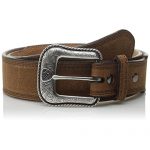 Men's Western Brown Leather Belt: Amazon.c