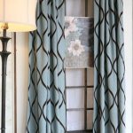 Curtain panels in turquoise and brown | CURTAIN PANELS TURQUOISE .