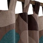 teal brown curtains - Google Search (With images) | Brown curtains .