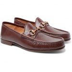 Gucci - Easy Roos Horsebit Collapsible-Heel Leather Loafers - Men .