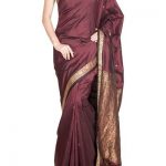 Dark Brown Silk saree (With images) | Brown silk, Silk sarees, Dress