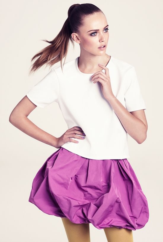 h&m pink bubble skirt. available this winter | Bubble skirt .
