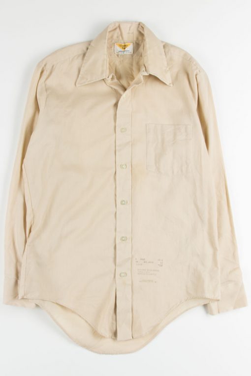 Tan Button Up Shirt - Ragsto
