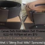 Win 2 Canvas Belts from Mission Belt- US/CAN 9/6 - Mom Does Revie