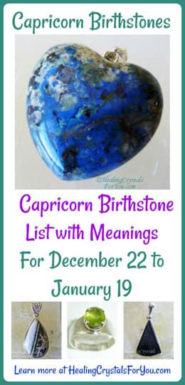 Capricorn Birthstone List of Birthstones & Meanings 22nd Dec To .