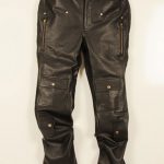 Leather Cargo Jeans - Style 08-5 Leather Cargo Jeans .