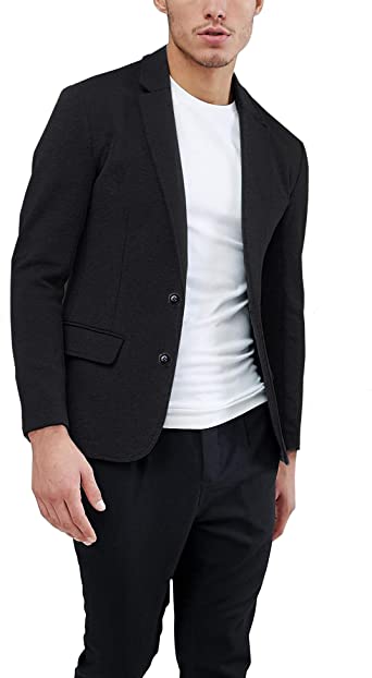 Daupanzees Mens Casual Two Button Suits Lapel Blazer Jacket .
