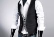 Double Layered V-neck Button Down Vest Waistcoat | RebelsMark