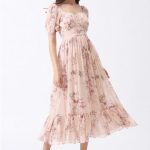 Enchanting Peony Chiffon Maxi Dress - Retro, Indie and Unique Fashi