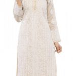 Hand Embroidered Fawn Cotton Lucknowi Chikan Kurti Manufacturer in .