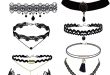 Amazon.com: Trasfit 10 Pieces Lace Choker Necklace for Women Girls .