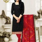 Cotton Black & Red Designer Churidar Suit, Rs 765 /piece Leemboodi .