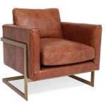 London Modern Cognac Leather Club Chair | Zin Ho