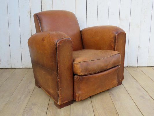Club Chairs, Vintage Leather Club Chair
