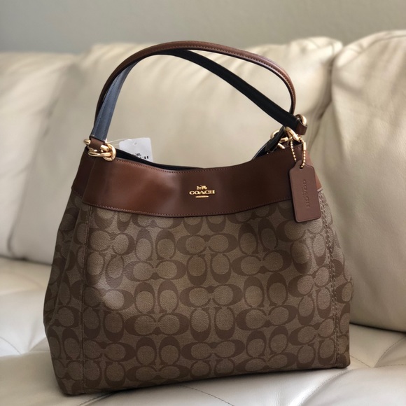 Coach Bags | Lexy Shoulder Bag Signature Canvasleather | Poshma