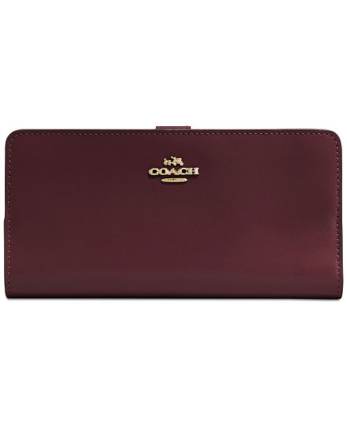 COACH Skinny Wallet in Refined Leather & Reviews - Handbags .