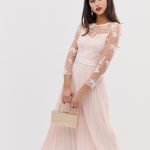 Coast Odetta embroidered bridesmaid midi dress | AS