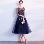 Elegant Cocktail Dress 2020 Flower Embroidery Short Evening Party .
