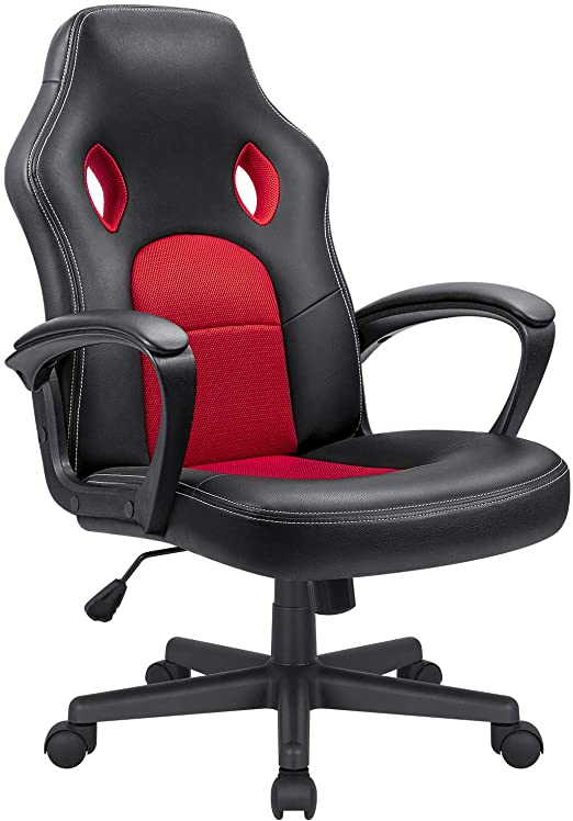 Amazon.com: KaiMeng Office Gaming Chair Leather Computer Chair .