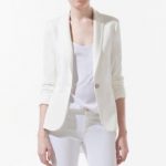 Zara Jackets & Coats | Woman Cream Summer Blazer | Poshma