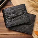 2017 Design Men's Wallet Genuine Leather Crocodile Purse Leather .