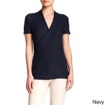 Shop Women's Rayon Jersey Crossover Tops - - Overstock - 102305