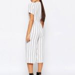 Missguided Stripe Culotte Jumpsuit | AS