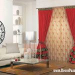 Curtain Designs For Drawing Room contemporary red curtain style .