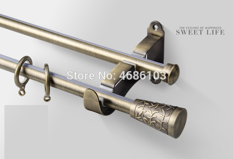 High Quality Stainless steel curtain rod Diameter 19mm double .