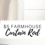 $5 Farmhouse Curtain Rod | Farmhouse curtain rods, Farmhouse .