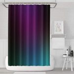 Amazon.com: Asoco Shower Curtain Set with 12 Hooks Purple with .