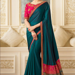 My Ambition ::. Embroidered Daily Wear Silk Saree With Blouse .