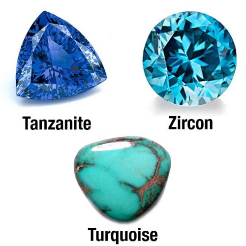 December Birthstone Rings: Zircon, Tanzanite and Turquoise Rings |
