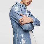Men's Denim Shirts | ZARA United States (With images) | Ripped .