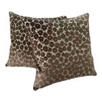 Clarence House "Trocadero" Silk Cut Velvet Designer Pillows - a .