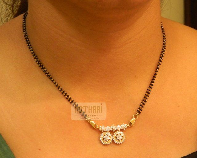Diamond Mangalsutra - Diamond Jewelry Diamond Mangalsutra .