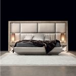 Astonishing luxury contemporary bed entirely made in Italy. (With .