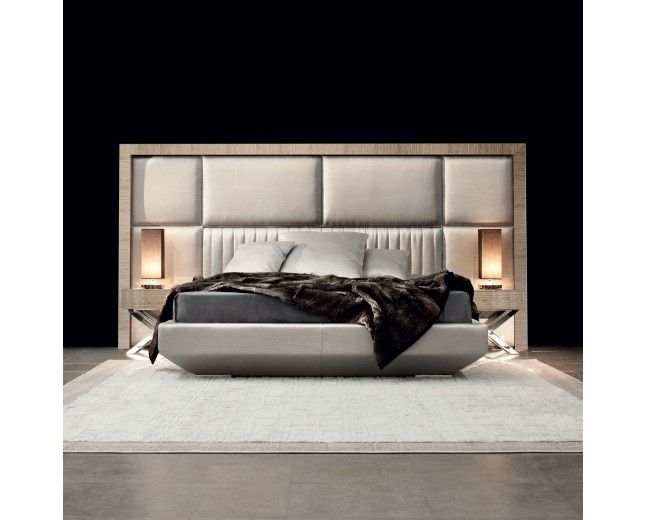 Astonishing luxury contemporary bed entirely made in Italy. (With .