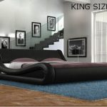 Details about Black White Designer Double King Size Bed Frame and .
