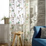 Beautiful Floral Embroidered Sheer Curtains for Windo
