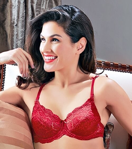 Non Padded, Wired, Lace, Bridal & Valentine Special Bra - Enamor .
